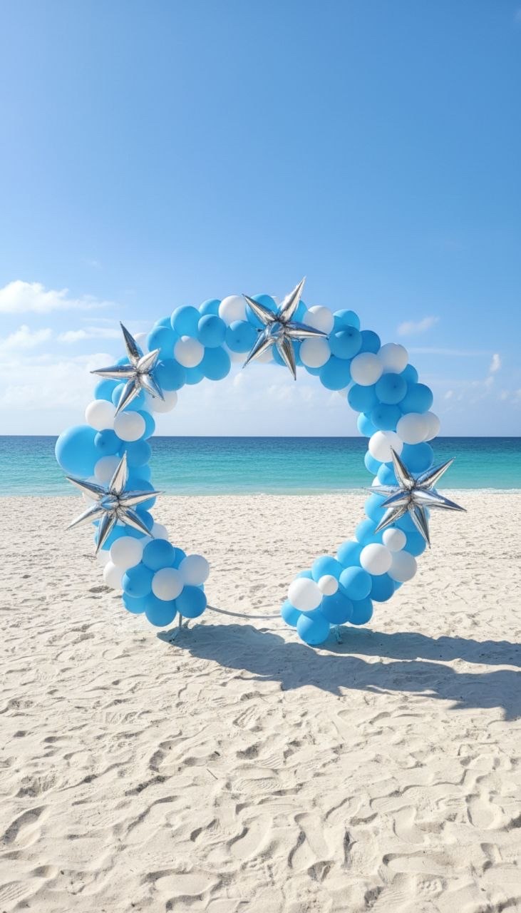 Elegant balloon centerpiece design